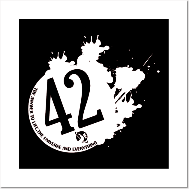 42 - Hitchhiker's Guide to the Galaxy Wall Art by OtakuPapercraft